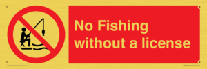No Fishing without a license